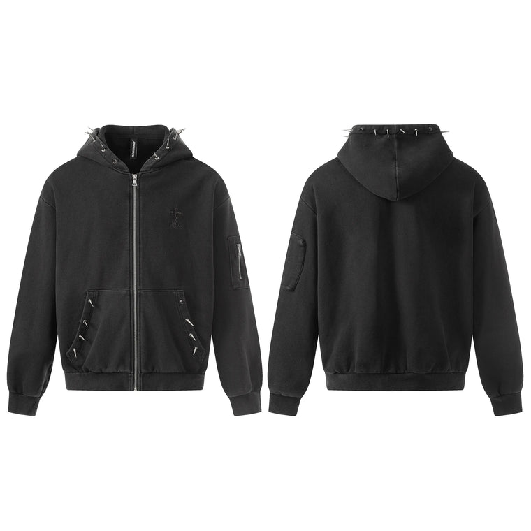 EAC – Studded Zip Hoodie