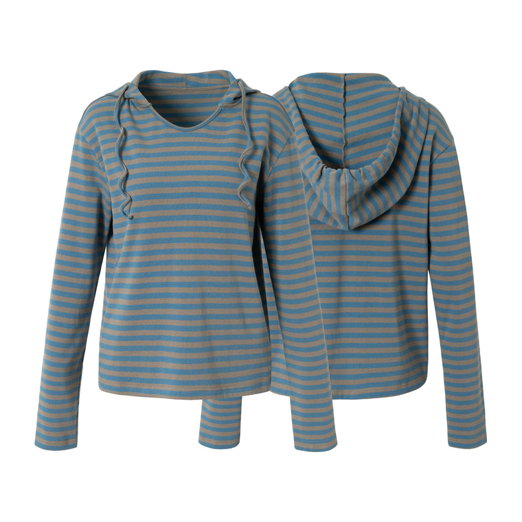 EAC–Relaxed Striped Hoodie